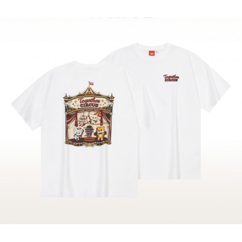 Animal Friends T-Shirt - Circus Edition - White